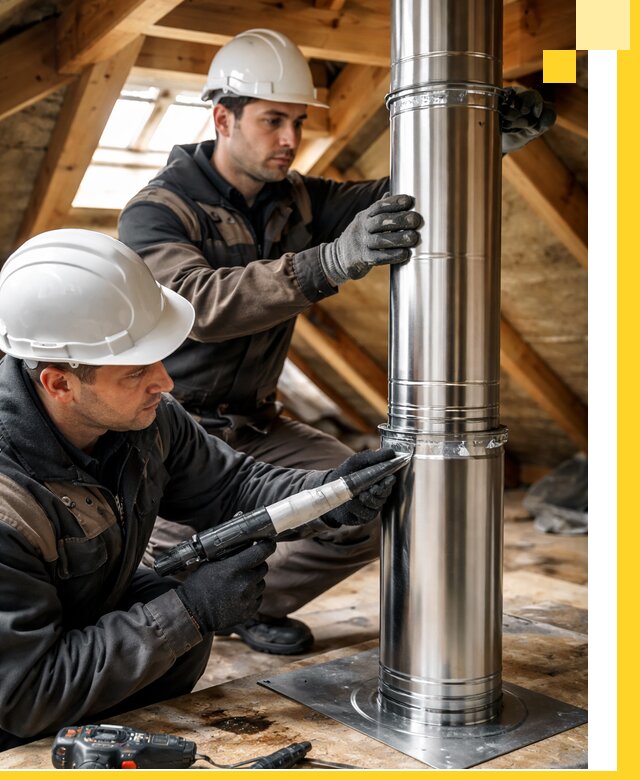 Монтаж дымоходов для каминов в Белореченске с гарантией качества