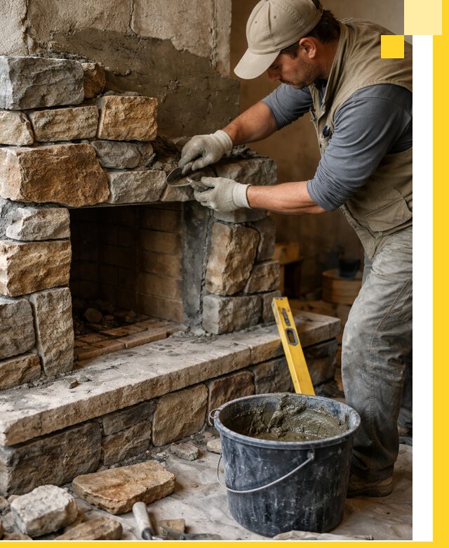 Изготовление и установка каменных каминов под ключ в Белореченске