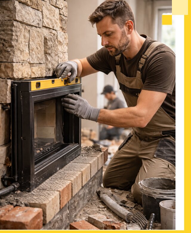 Дровяные камины под ключ в Белореченске: монтаж, обустройство