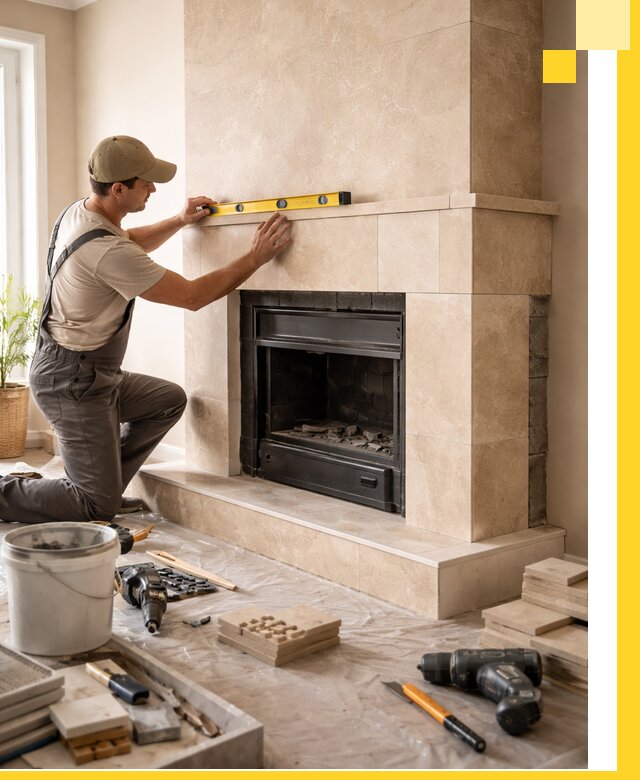 Установка и монтаж каминов в частном доме под ключ в Белореченске