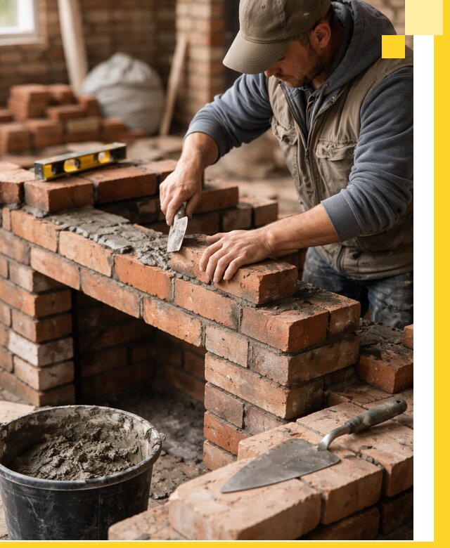 Кладка каминов под ключ в Белореченске профессиональная отделка и монтаж