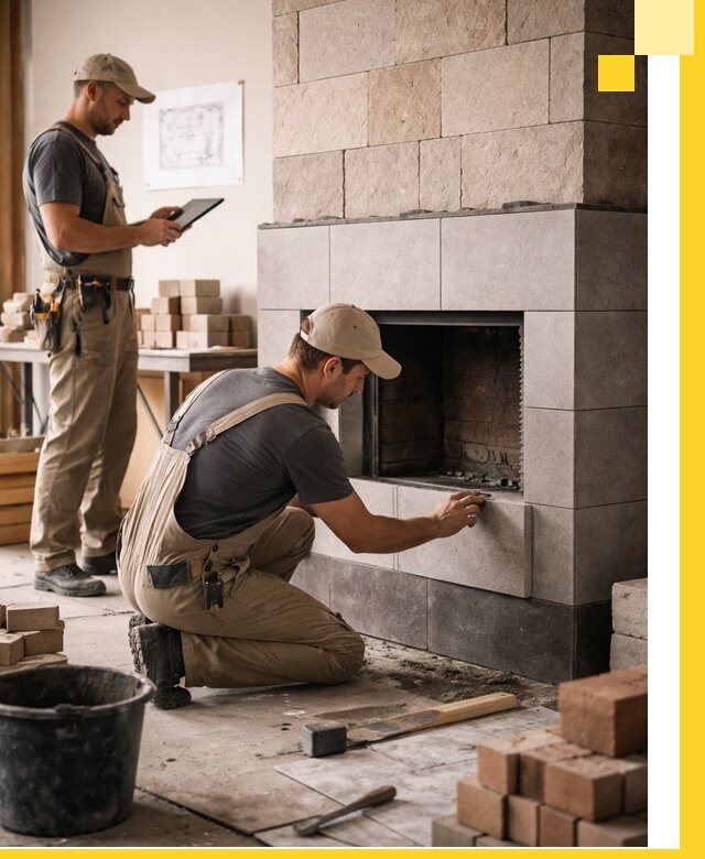 Индивидуальные проекты каминов и каминных систем в Белореченске