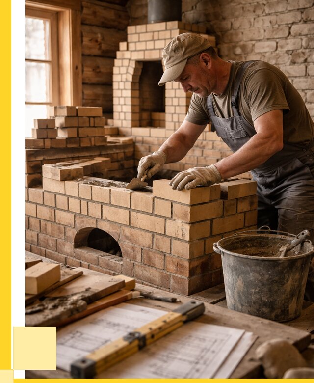 Кладка печей из кирпича в Белореченске цены от 30432 р. - ЭриданБлч