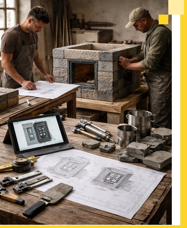 Разработка проектов печей с согласованием и монтажом в Белореченске