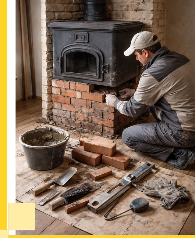 Ремонт печей в Белореченске от 12173 р., услуги печника ЭриданБлч