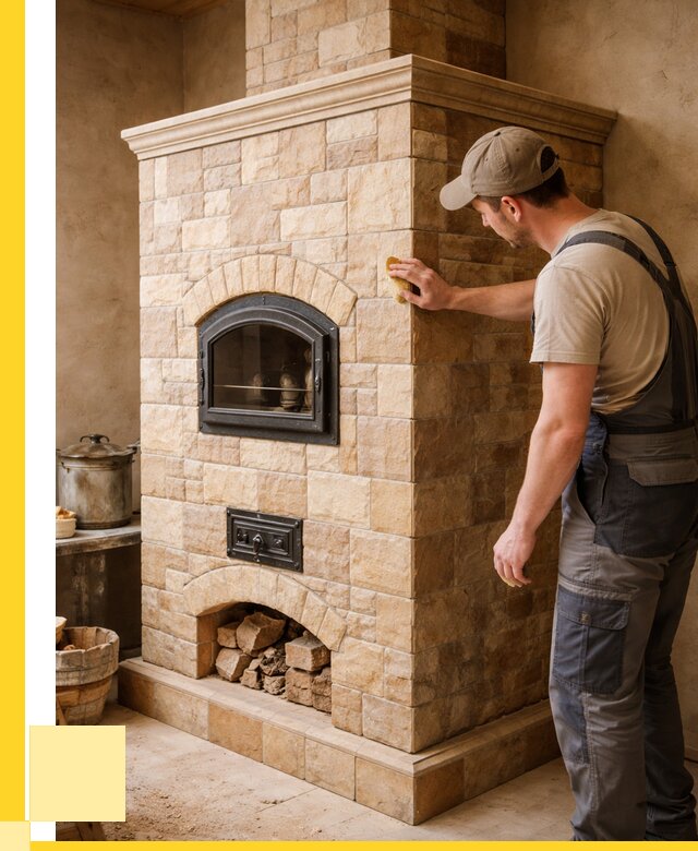 Облицовка печей в Белореченске от 4565 р. под ключ | ЭриданБлч