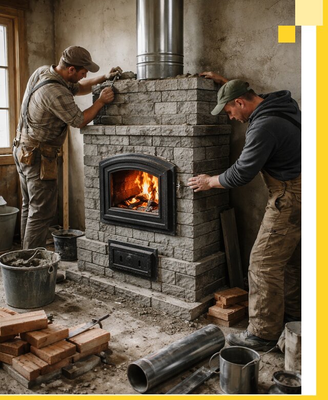 Производство, поставка и монтаж дровяных печей в Белореченске