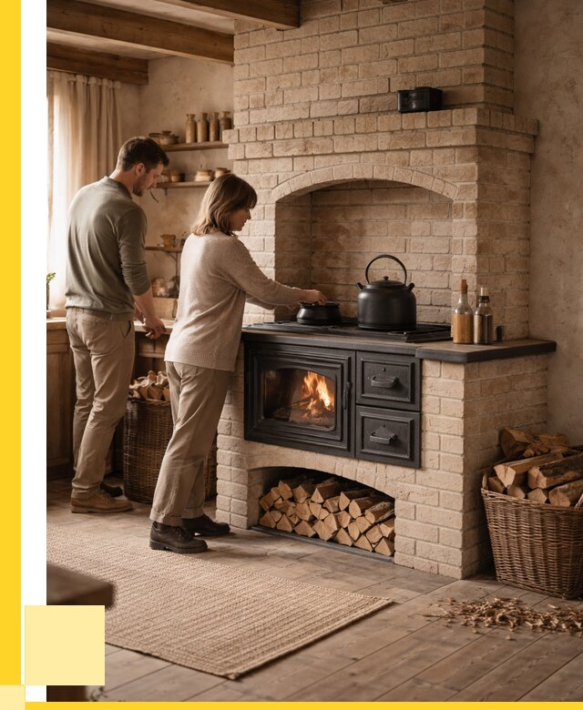 Печи с плитой в Белореченске от 45648 р. | ЭриданБлч — кирпичная печь