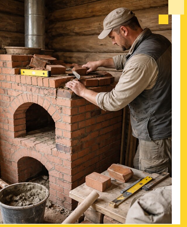 Изготовление и установка русских печей в Белореченске под ключ