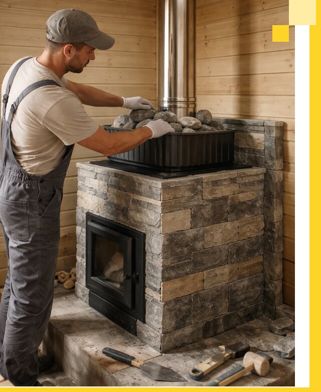 Печи для парной в Белореченске, производство, монтаж и обслуживание