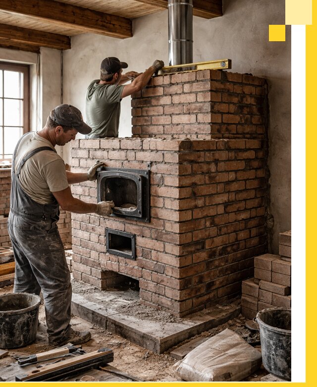 Печи для загородного дома под ключ в Белореченске — монтаж и сервис