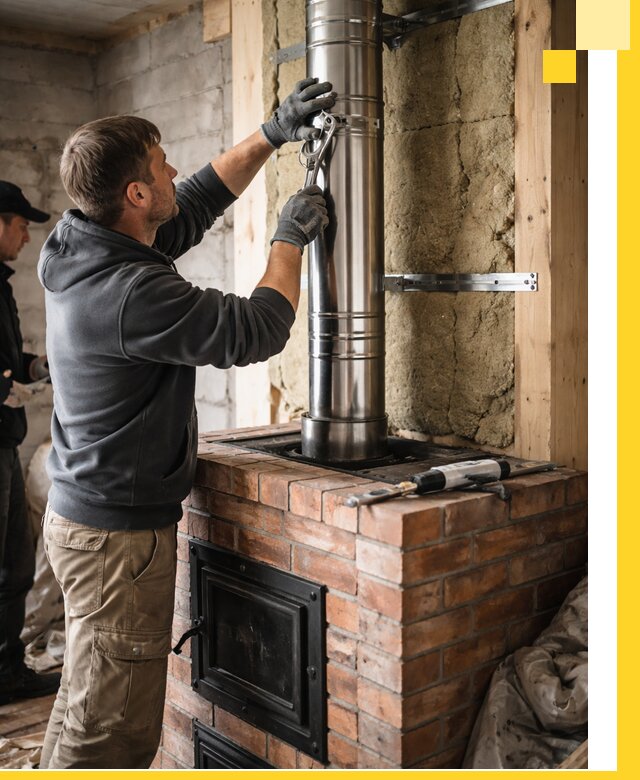 Изготовление и монтаж печей и дымоходов под ключ в Белореченске