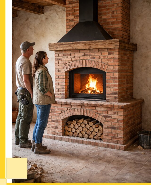 Печи камины из кирпича в Белореченске от 121728 р. | ЭриданБлч