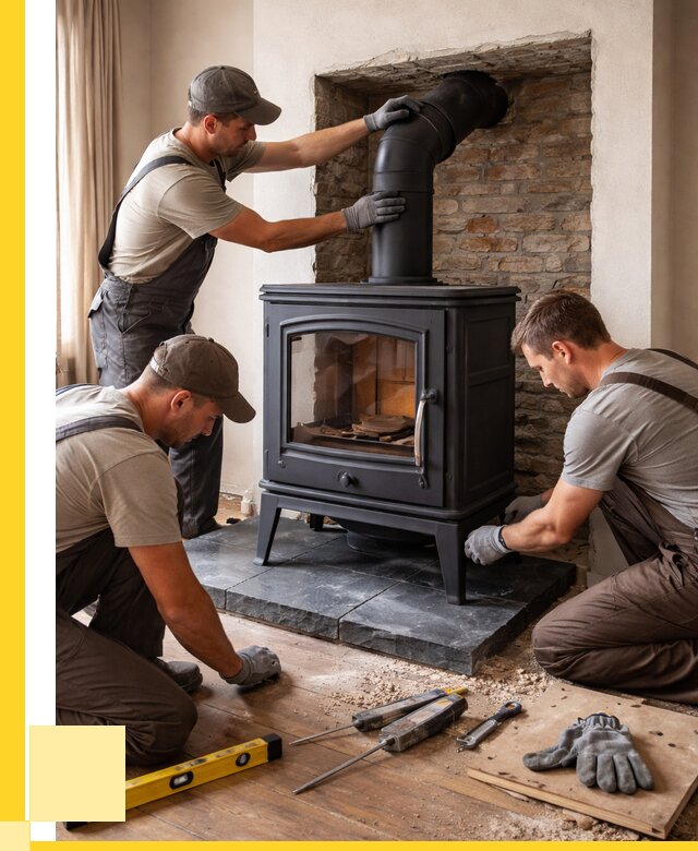 Монтаж печи камина в частном доме в Белореченске от 25360 р. | ЭриданБлч