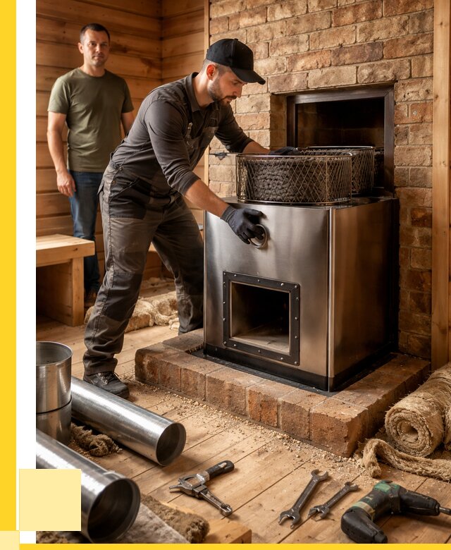 Монтаж банных печей под ключ в Белореченске от 18259 р., ЭриданБлч