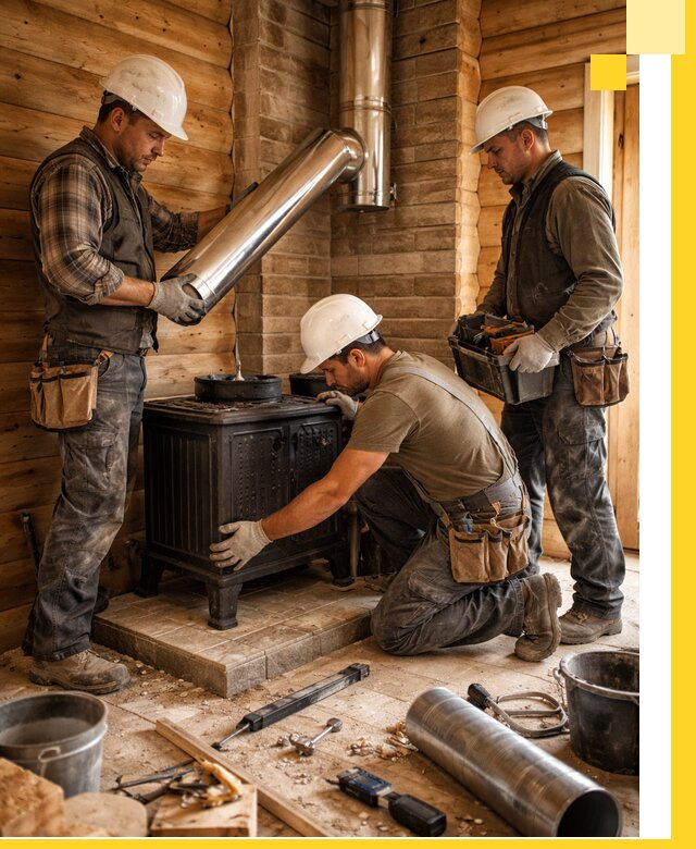 Профессиональный монтаж банных печей и дымоходов в Белореченске