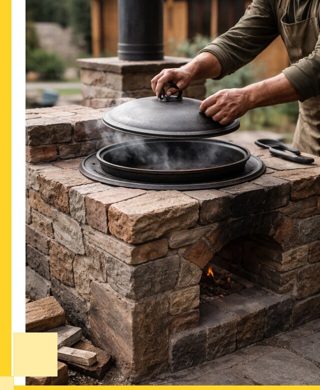 Печи для казана в Белореченске по цене от 18259 р. | ЭриданБлч