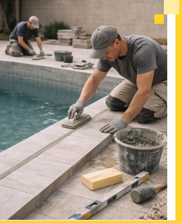 Отделка бассейнов в Белореченске: декоративная отделка и гидроизоляция