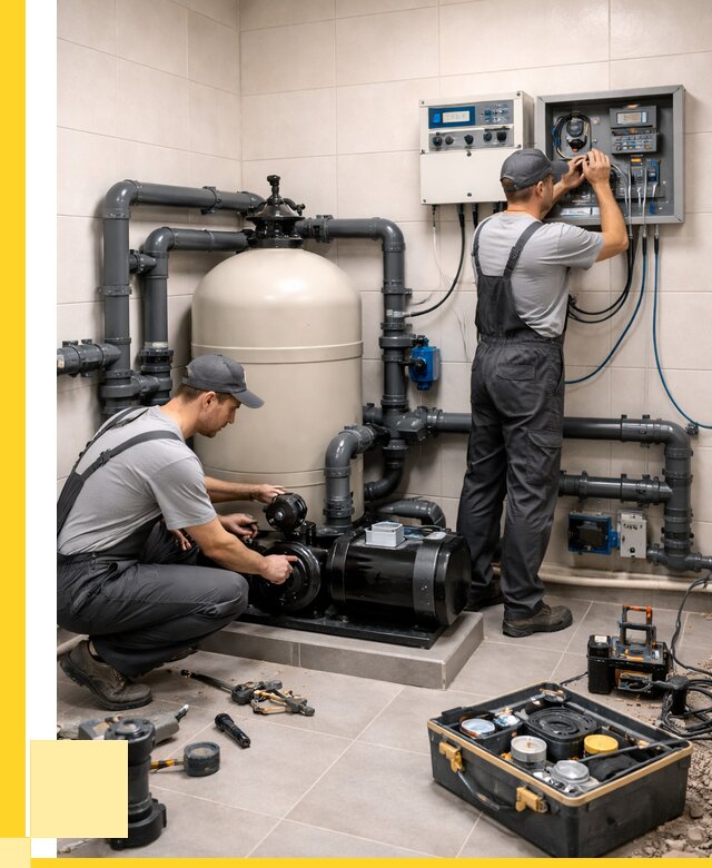 Монтаж оборудования для бассейнов в Белореченске от 40576 р. | ЭриданБлч