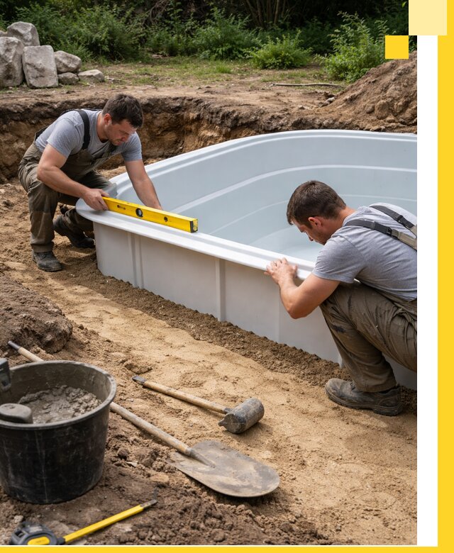 Производство и установка пластиковых бассейнов в Белореченске под ключ