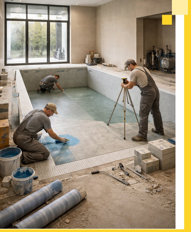 Проект и строительство закрытых бассейнов в Белореченске под ключ