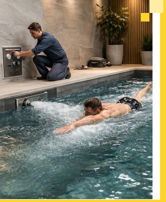 Проектирование и монтаж бассейнов с противотоком в Белореченске