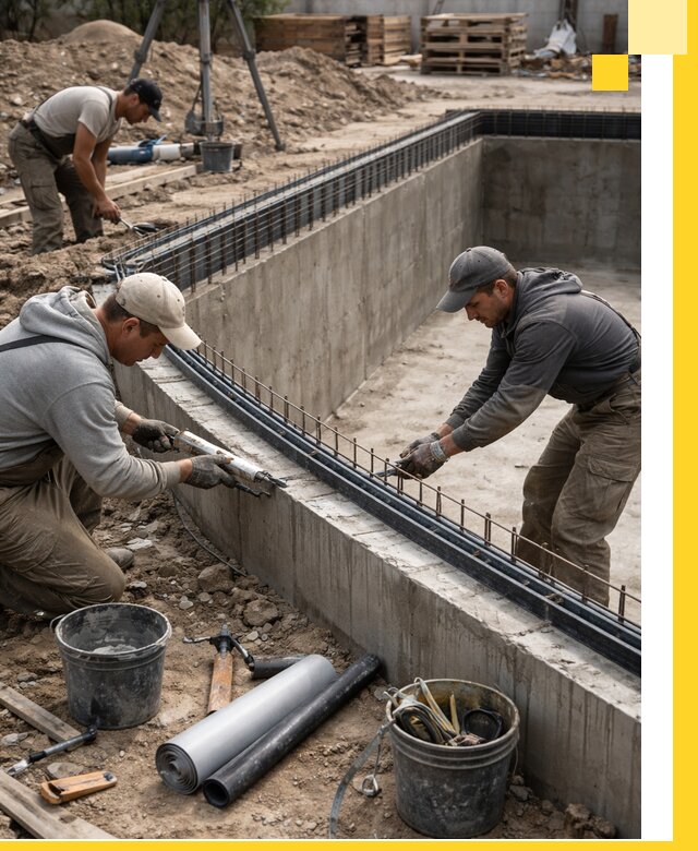 Качественный монтаж чаши бассейна в Белореченске под ключ с гарантией