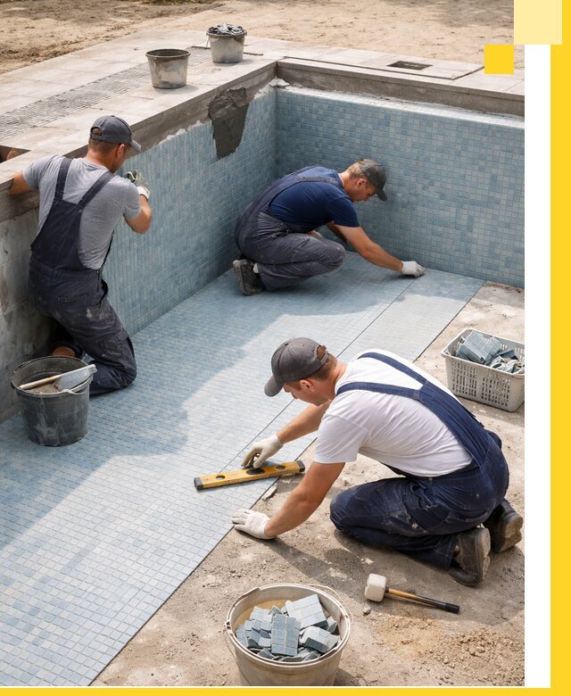 Укладка и установка плитки для бассейнов под ключ в Белореченске