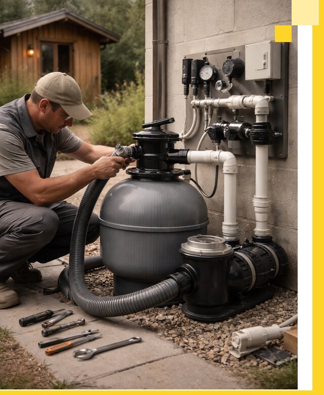 Продажа и монтаж фильтров и насосов для бассейнов в Белореченске