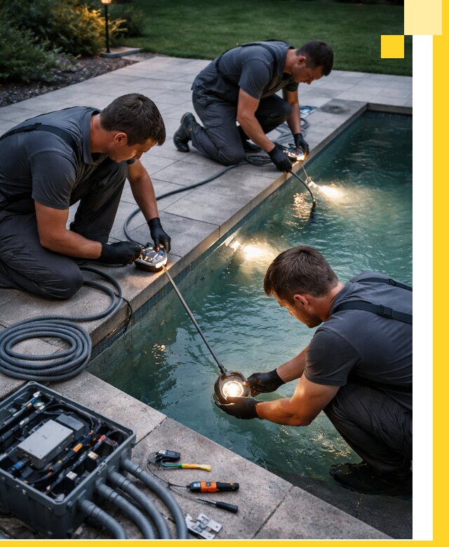 Профессиональное освещение бассейнов в Белореченске: дизайн и монтаж