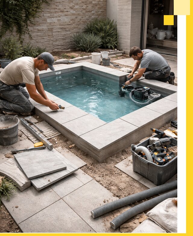 Мини бассейны под ключ в Белореченске, дизайн и установка