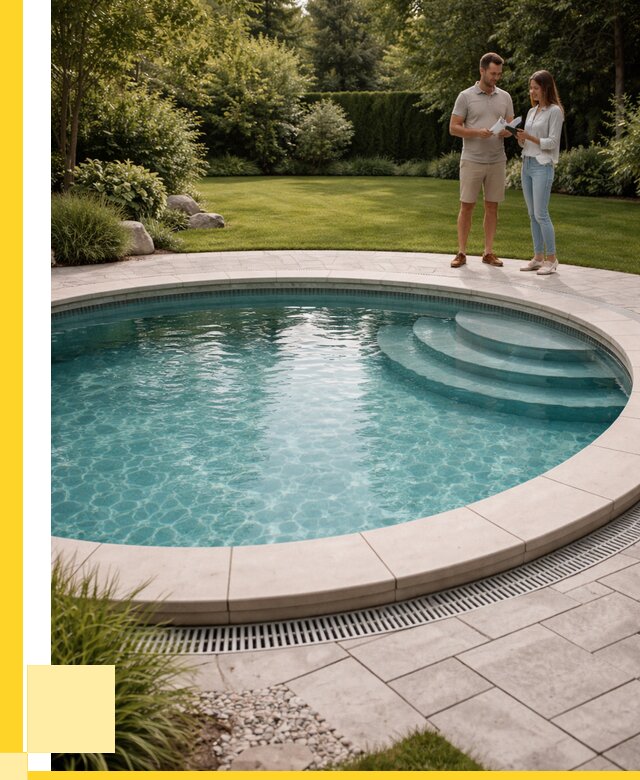 Круглые каркасные бассейны купить в Белореченске от 253600 р. | ЭриданБлч