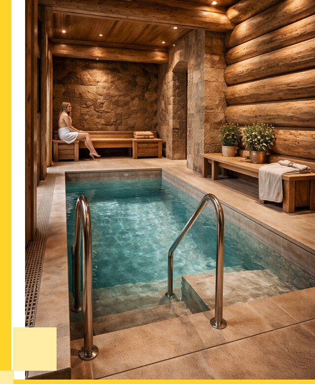 Аренда бани с бассейном в Белореченске от 1521600 р. | ЭриданБлч