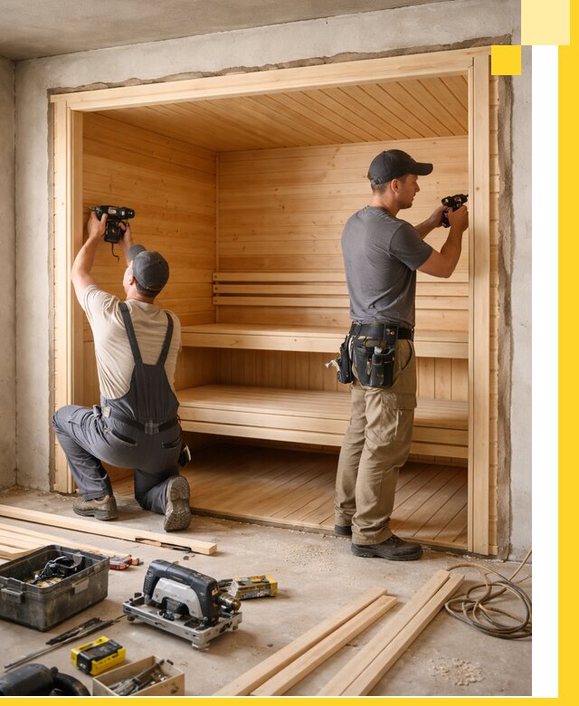 Монтаж саун под ключ в Белореченске — проектирование и установка