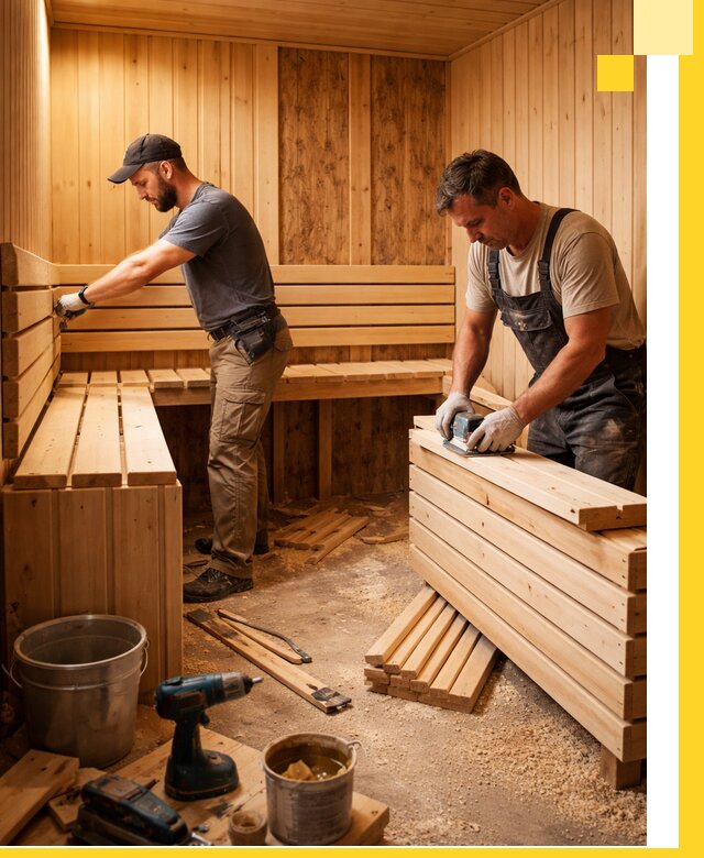 Профессиональный комплексный ремонт саун под ключ в Белореченске