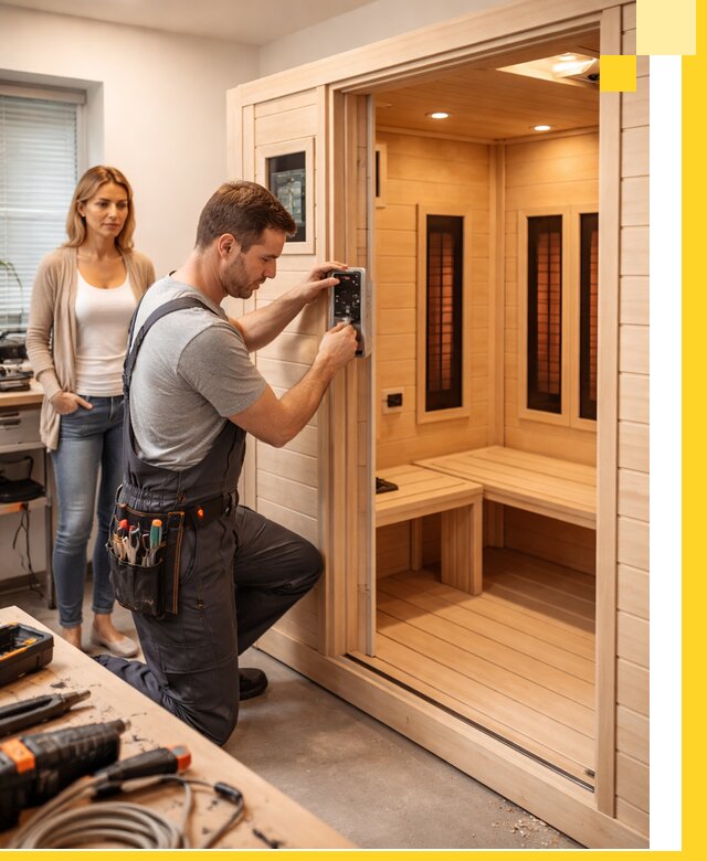 Инфракрасные сауны под ключ в Белореченске продажа и установка