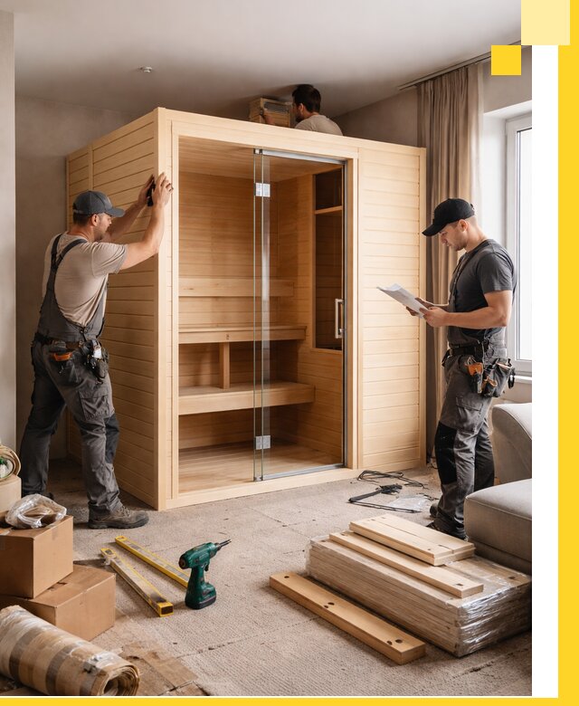 Установка и благоустройство саун в квартире в Белореченске