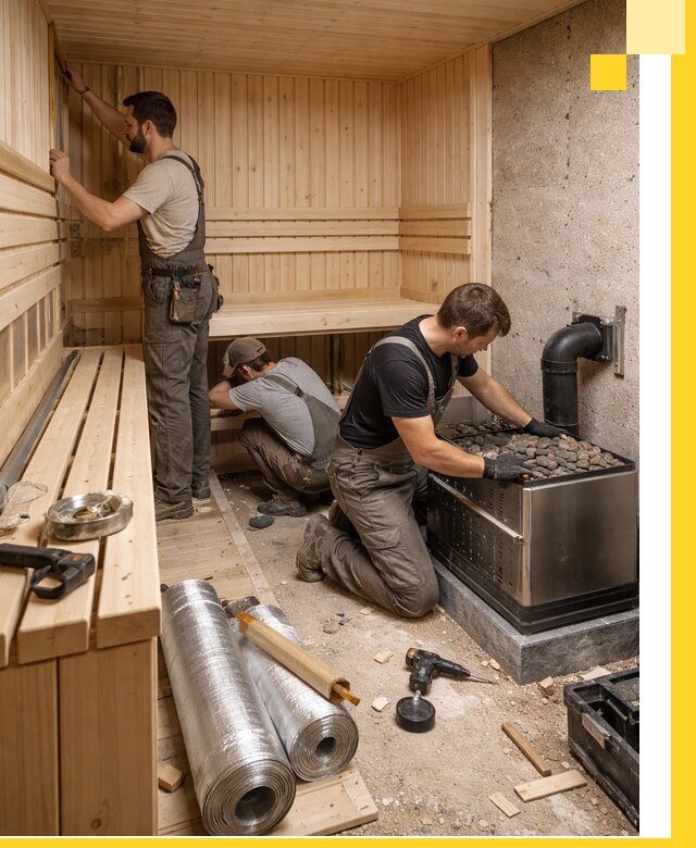 Индивидуальные сауны на заказ в Белореченске под ключ, проект и монтаж