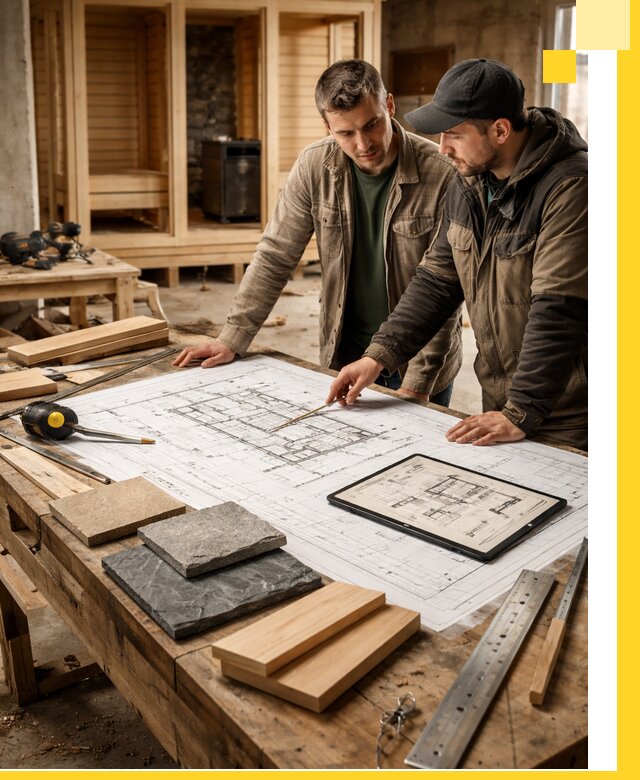 Проекты бань под ключ и планы строительства в Белореченске