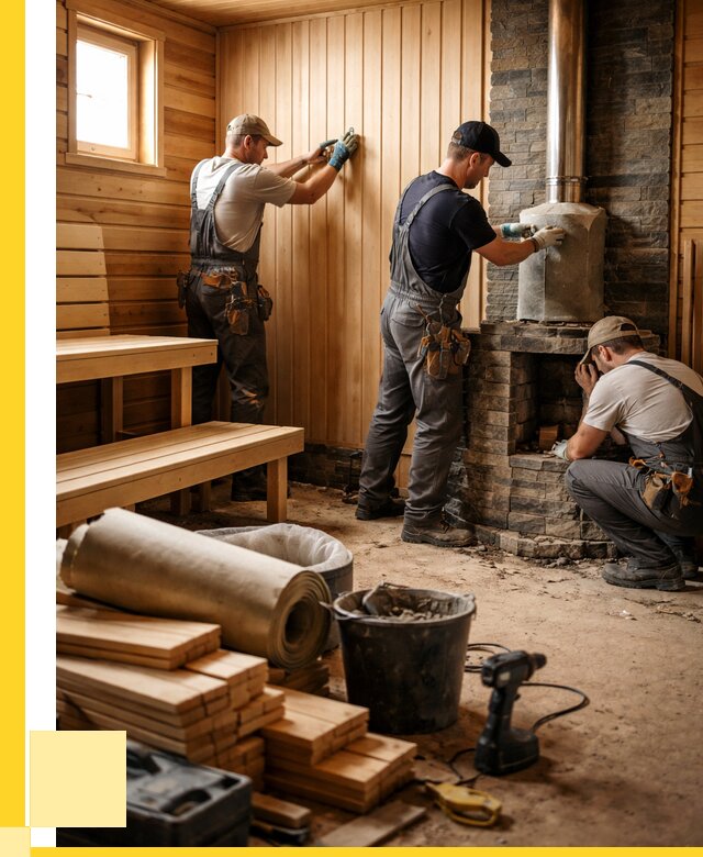 Ремонт бань под ключ в Белореченске от 45648 р. | ЭриданБлч