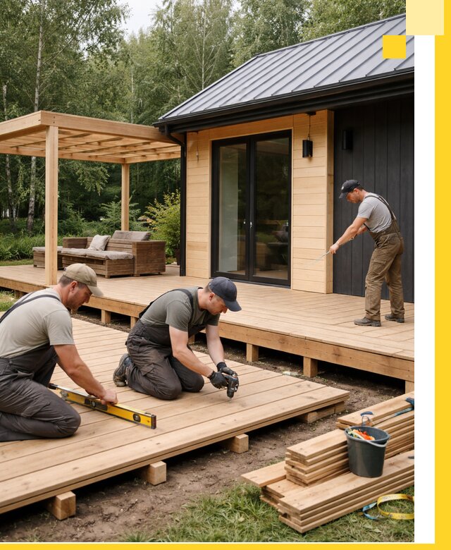 Строительство бань с террасой и бассейном под ключ в Белореченске