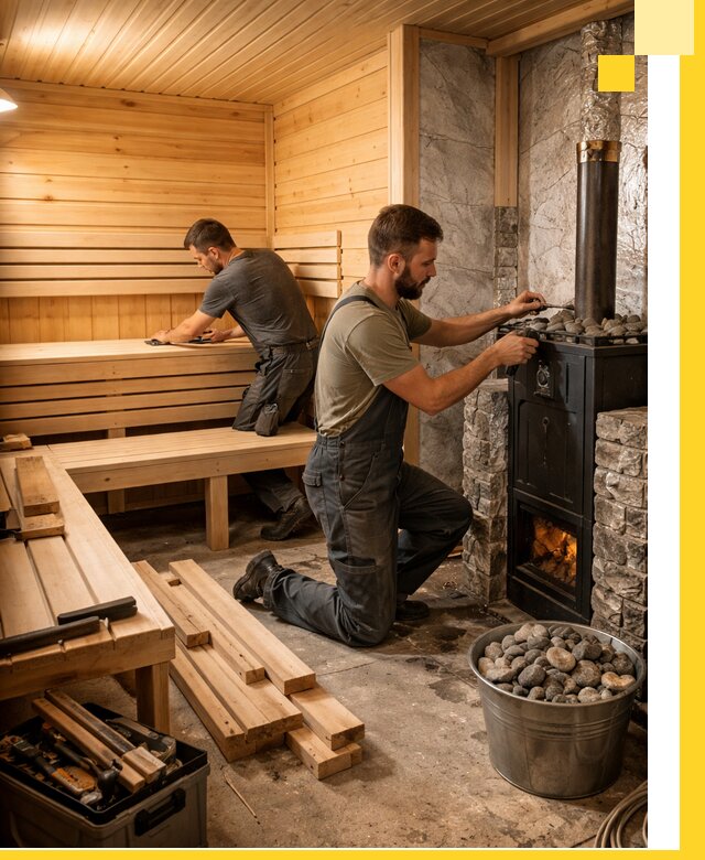 Дизайн и строительство интерьеров бань под ключ в Белореченске