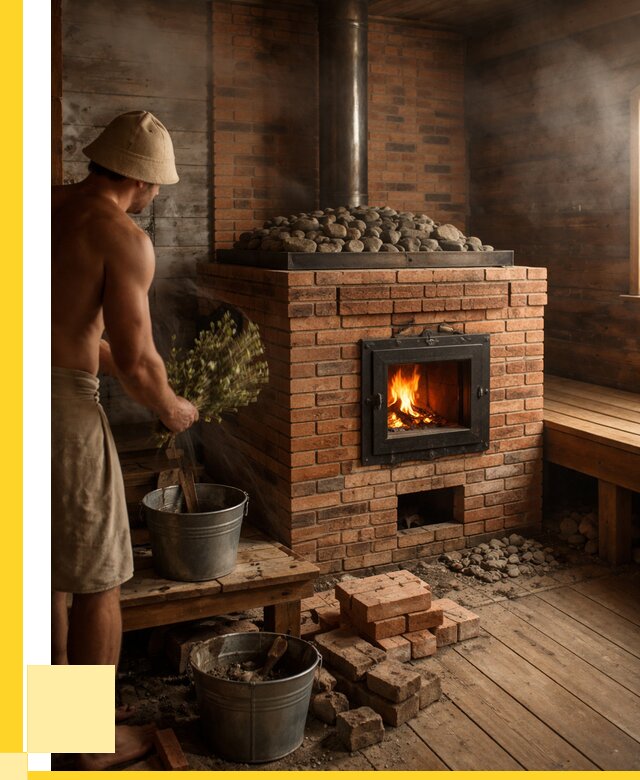 Кирпичные банные печи в Белореченске от 91296 р. | ЭриданБлч