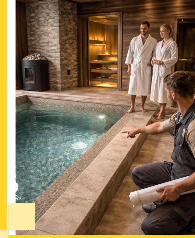 Проект бани с бассейном под ключ в Белореченске от 65936 р. | ЭриданБлч