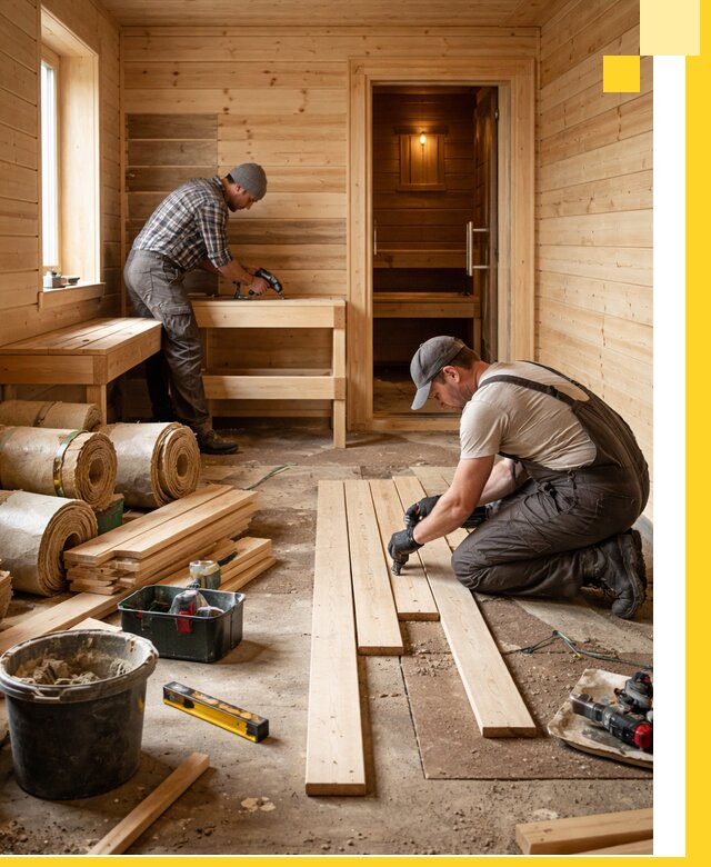 Индивидуальный проект бани с комнатой отдыха под ключ в Белореченске