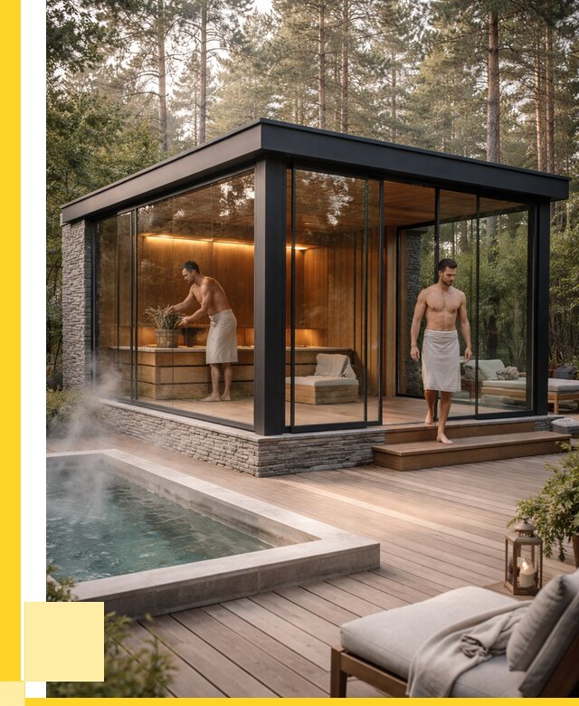 Стеклянные бани и двери в Белореченске от 456480 р. | ЭриданБлч