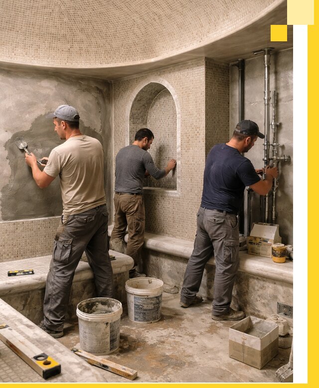 Профессиональный монтаж хамамов под ключ в Белореченске с гарантией