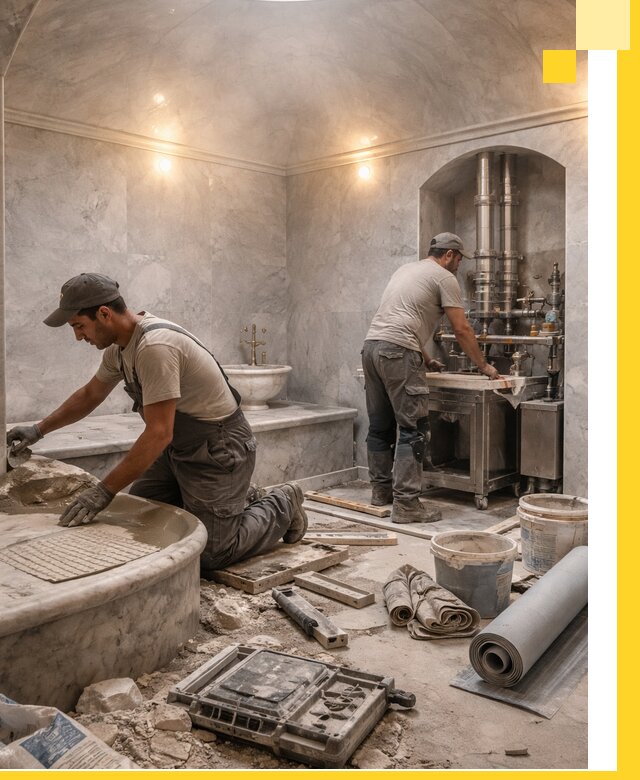 Строительство турецких бань хаммам под ключ в Белореченске