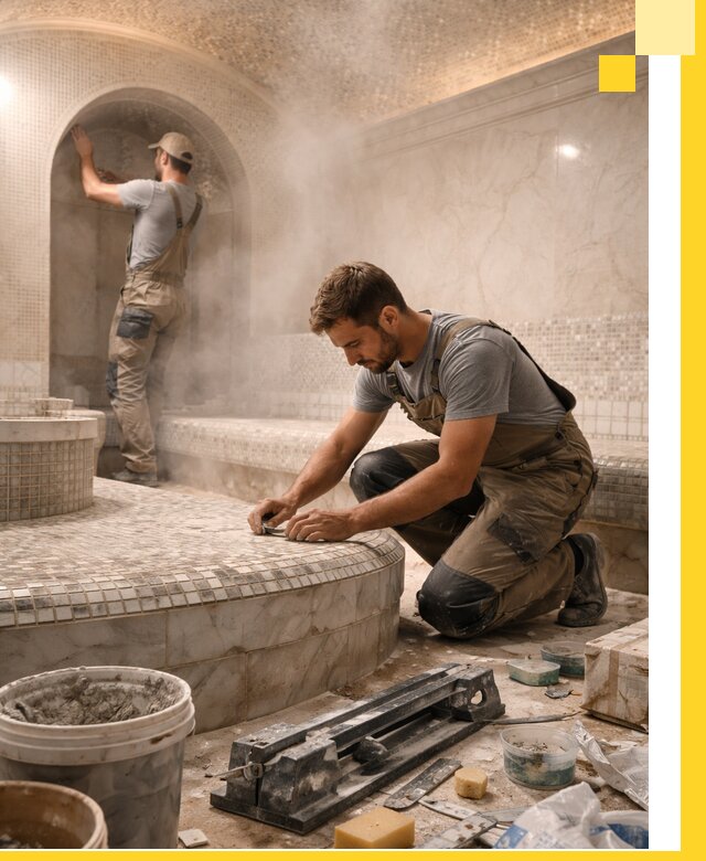 Профессиональный дизайн хамама и SPA под ключ в Белореченске