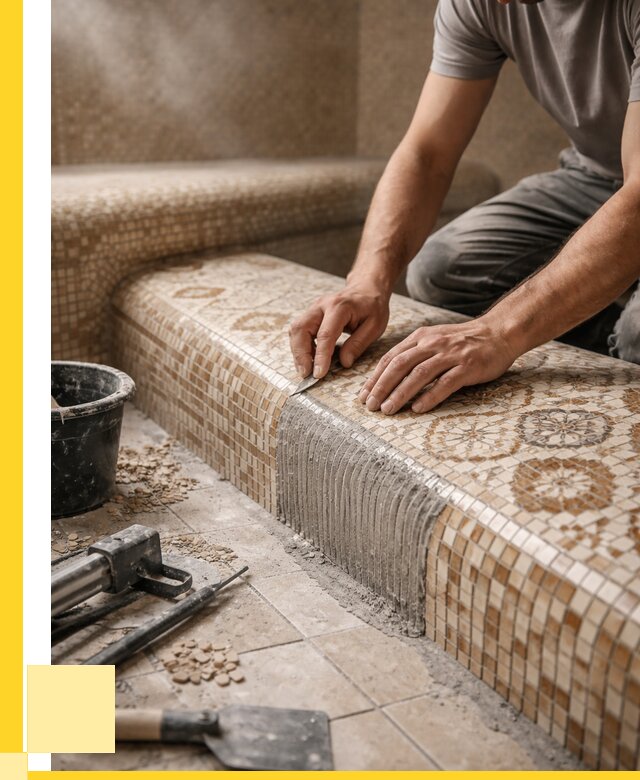 Плитка для хамама под ключ в Белореченске от 3550 р. | ЭриданБлч